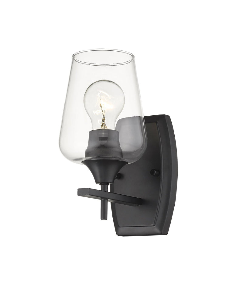 Joliet 1 Light 5" Wall Sconce in Matte Black