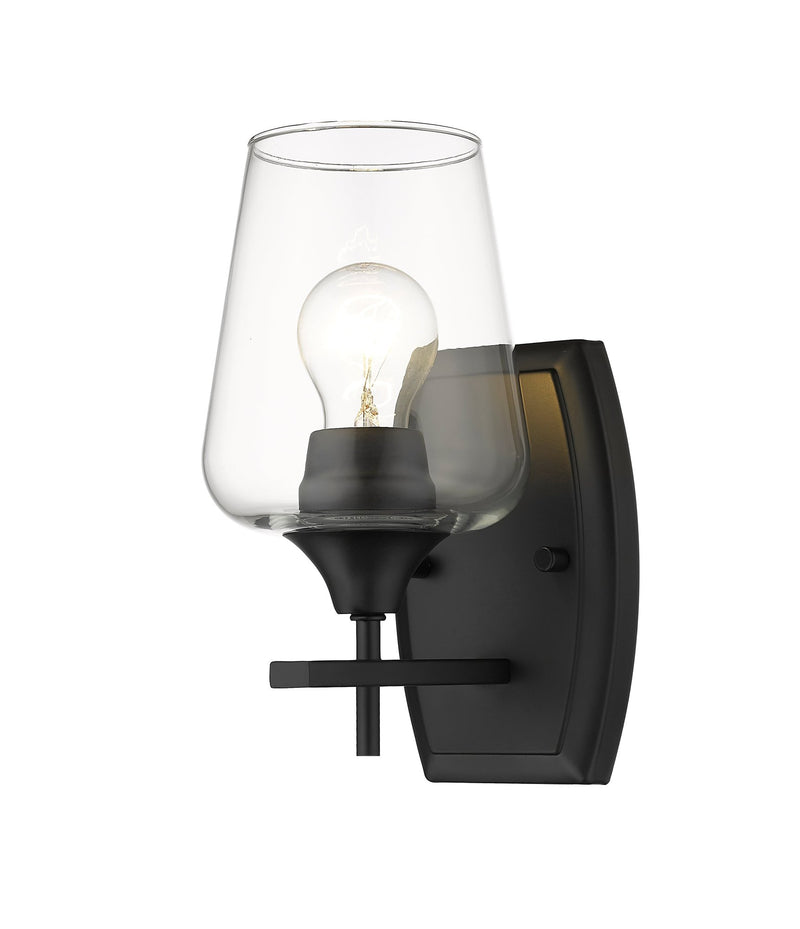 Joliet 1 Light 5" Wall Sconce in Matte Black