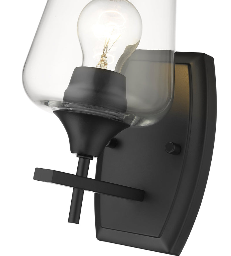 Joliet 1 Light 5" Wall Sconce in Matte Black