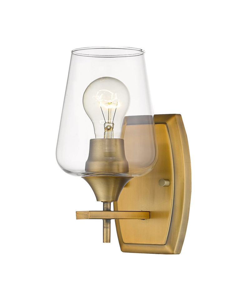 Joliet 1 Light 5" Wall Sconce in Olde Brass