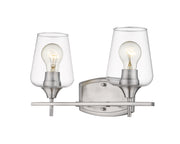 Joliet 2 Light 15" Vanity in Brushed Nickel