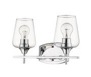 Joliet 2 Light 15" Vanity in Chrome