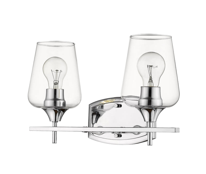 Joliet 2 Light 15" Vanity in Chrome