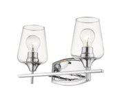 Joliet 2 Light 15" Vanity in Chrome