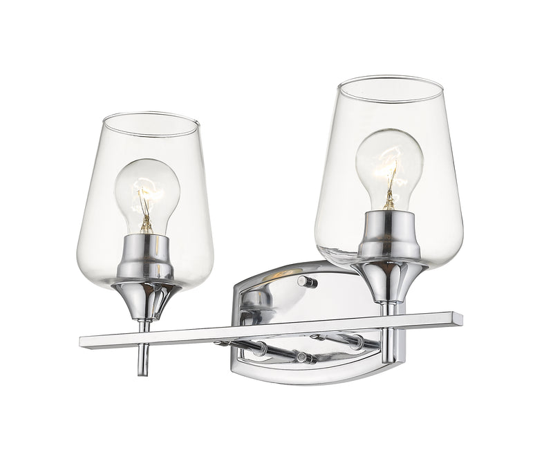 Joliet 2 Light 15" Vanity in Chrome