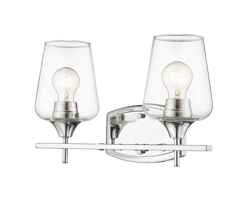 Joliet 2 Light 15" Vanity in Chrome