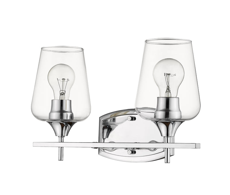 Joliet 2 Light 15" Vanity in Chrome