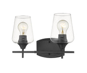 Joliet 2 Light 15" Vanity in Matte Black