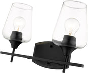 Joliet 2 Light 15" Vanity in Matte Black