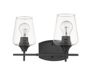 Joliet 2 Light 15" Vanity in Matte Black