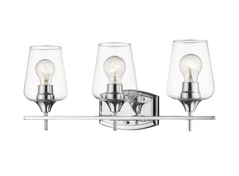 Joliet 3 Light Vanity in Chrome
