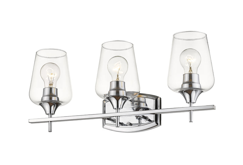 Joliet 3 Light Vanity in Chrome
