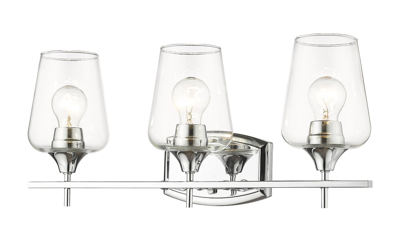 Joliet 3 Light Vanity in Chrome