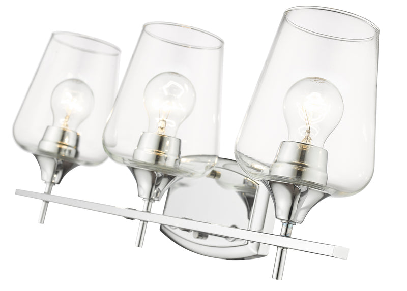 Joliet 3 Light Vanity in Chrome