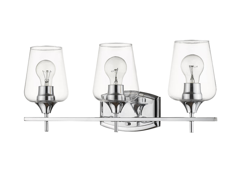 Joliet 3 Light Vanity in Chrome