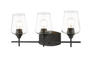 Joliet 3 Light Vanity in Matte Black