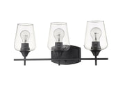 Joliet 3 Light Vanity in Matte Black