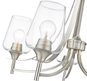 Joliet 5 Light 25" Chandelier in Brushed Nickel