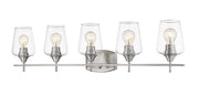 Joliet 5 Light Vanity in Brushed Nickel