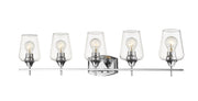 Joliet 5 Light Vanity in Chrome