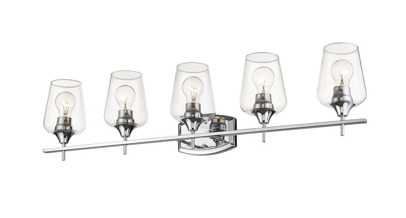 Joliet 5 Light Vanity in Chrome