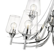 Joliet 9 Light 31" Chandelier in Chrome