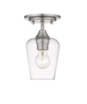 Joliet 1 Light 5.5" Flush Mount in Brushed Nickel