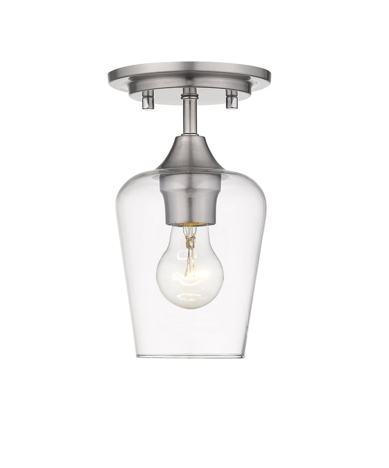 Joliet 1 Light 5.5" Flush Mount in Brushed Nickel