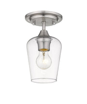Joliet 1 Light 5.5" Flush Mount in Brushed Nickel