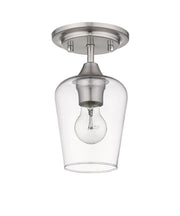 Joliet 1 Light 5.5" Flush Mount in Brushed Nickel