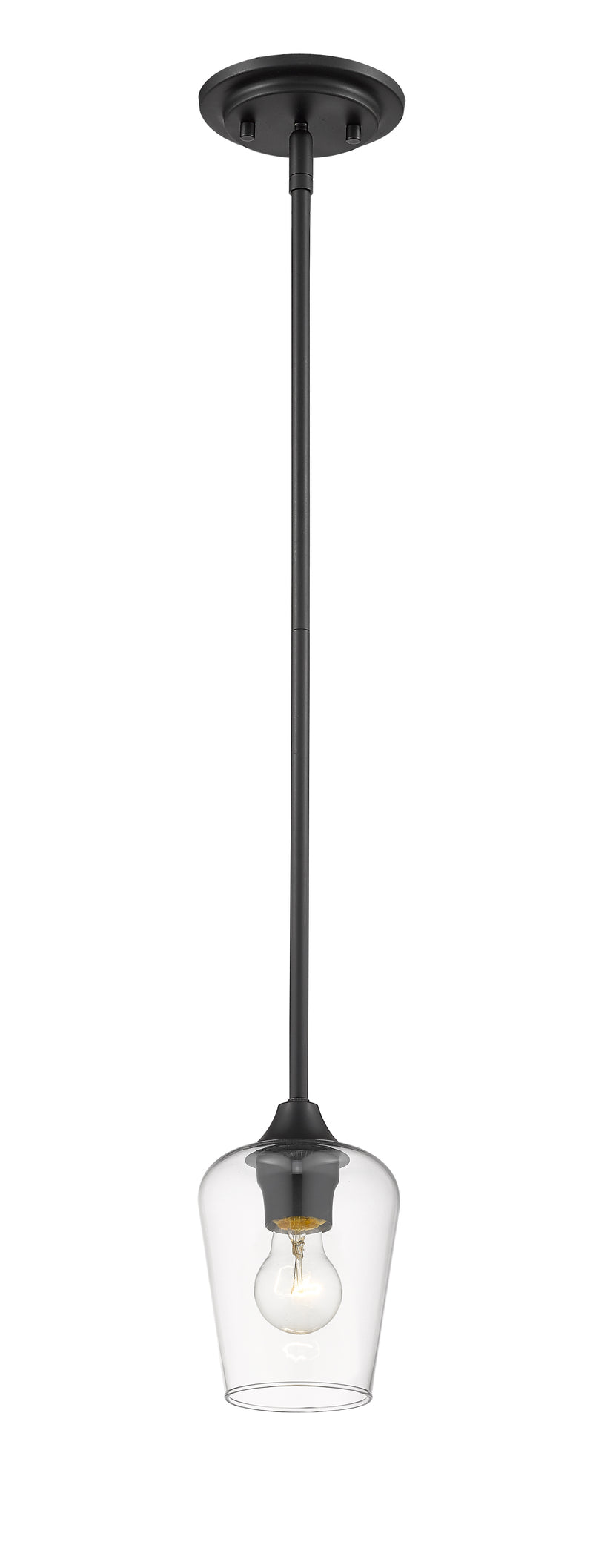 Joliet 1 Light 5.5" Pendant in Matte Black