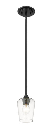 Joliet 1 Light 5.5" Pendant in Matte Black