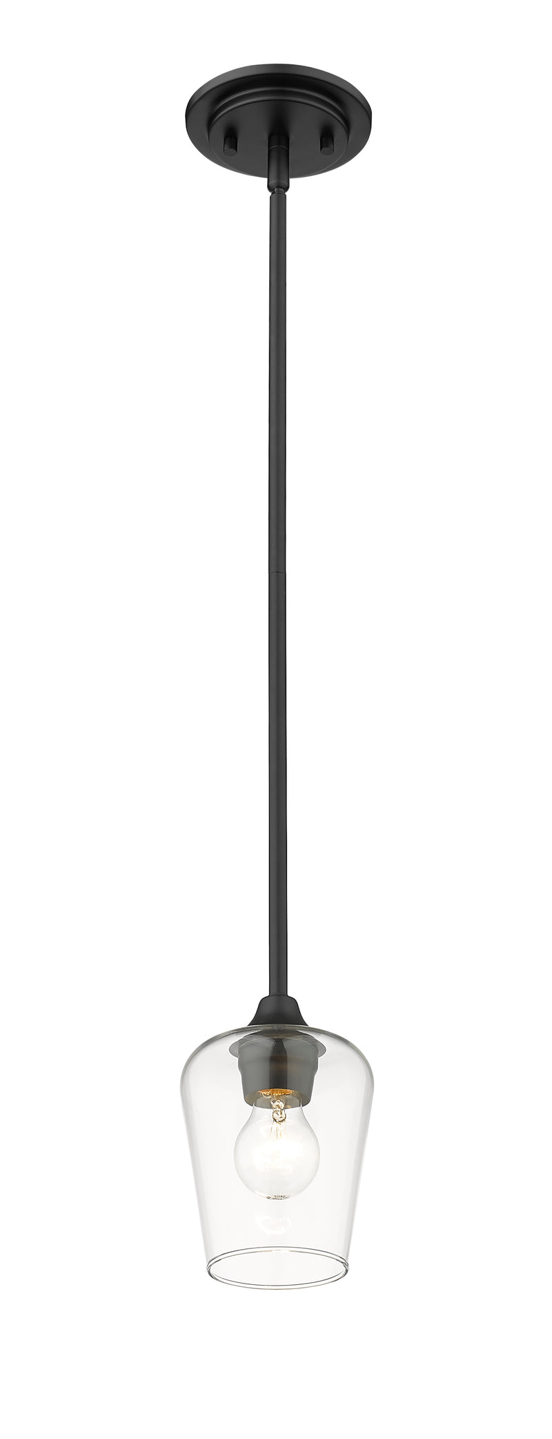 Joliet 1 Light 5.5" Pendant in Matte Black