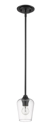 Joliet 1 Light 5.5" Pendant in Matte Black