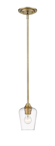 Joliet 1 Light 5.5" Pendant in Olde Brass