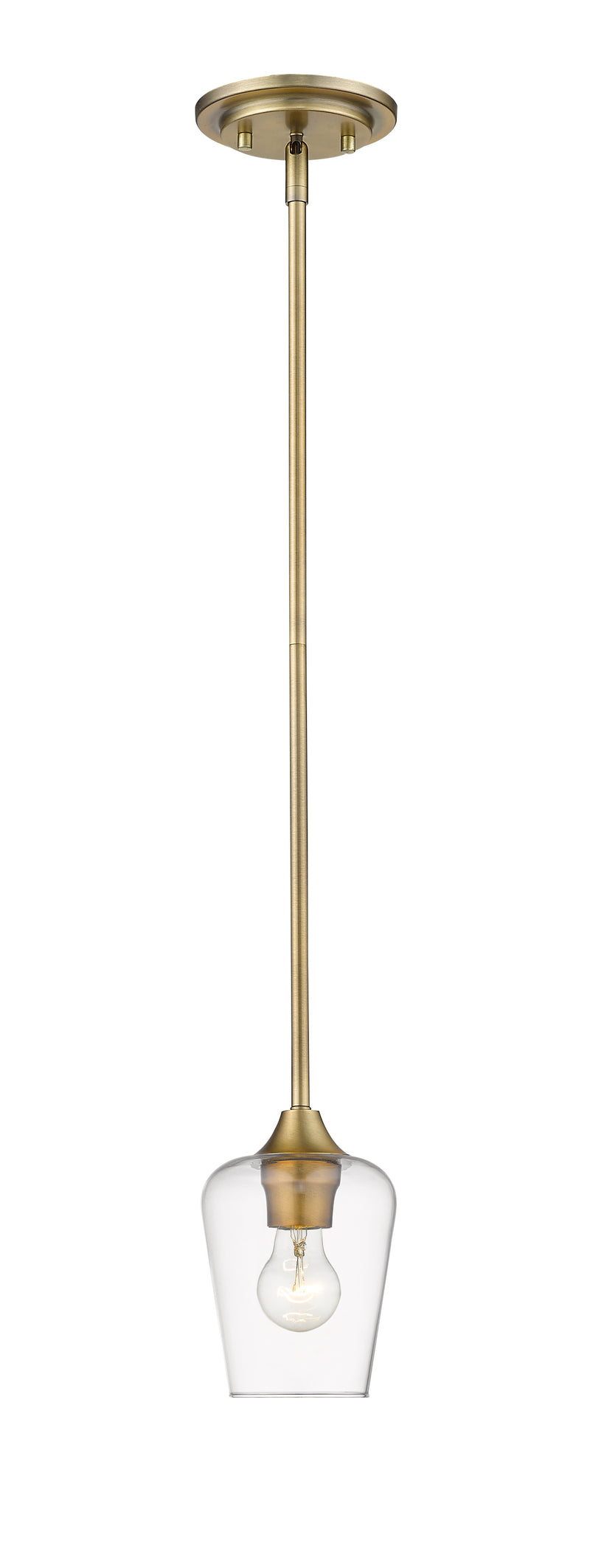 Joliet 1 Light 5.5" Pendant in Olde Brass