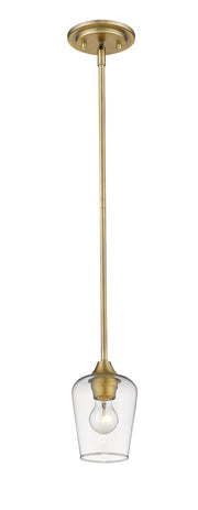 Joliet 1 Light 5.5" Pendant in Olde Brass
