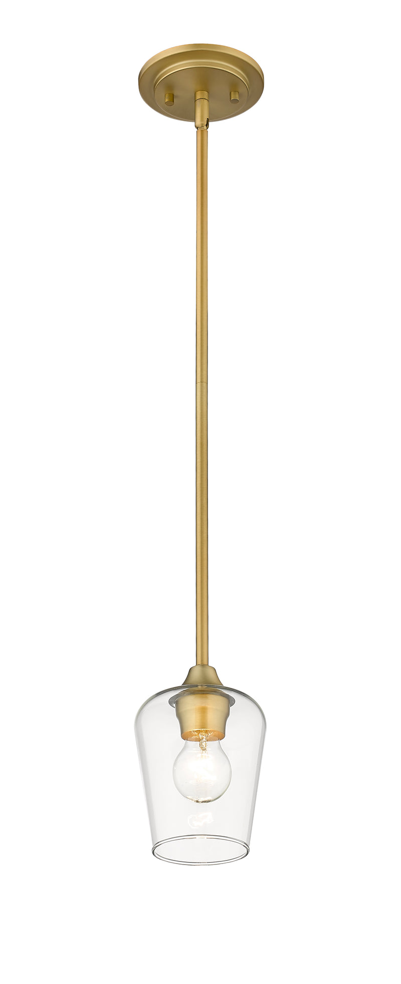 Joliet 1 Light 5.5" Pendant in Olde Brass