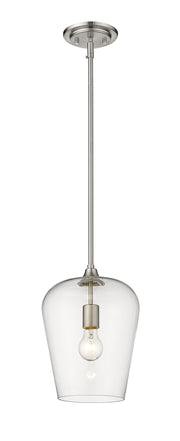Joliet 1 Light 9" Pendant in Brushed Nickel