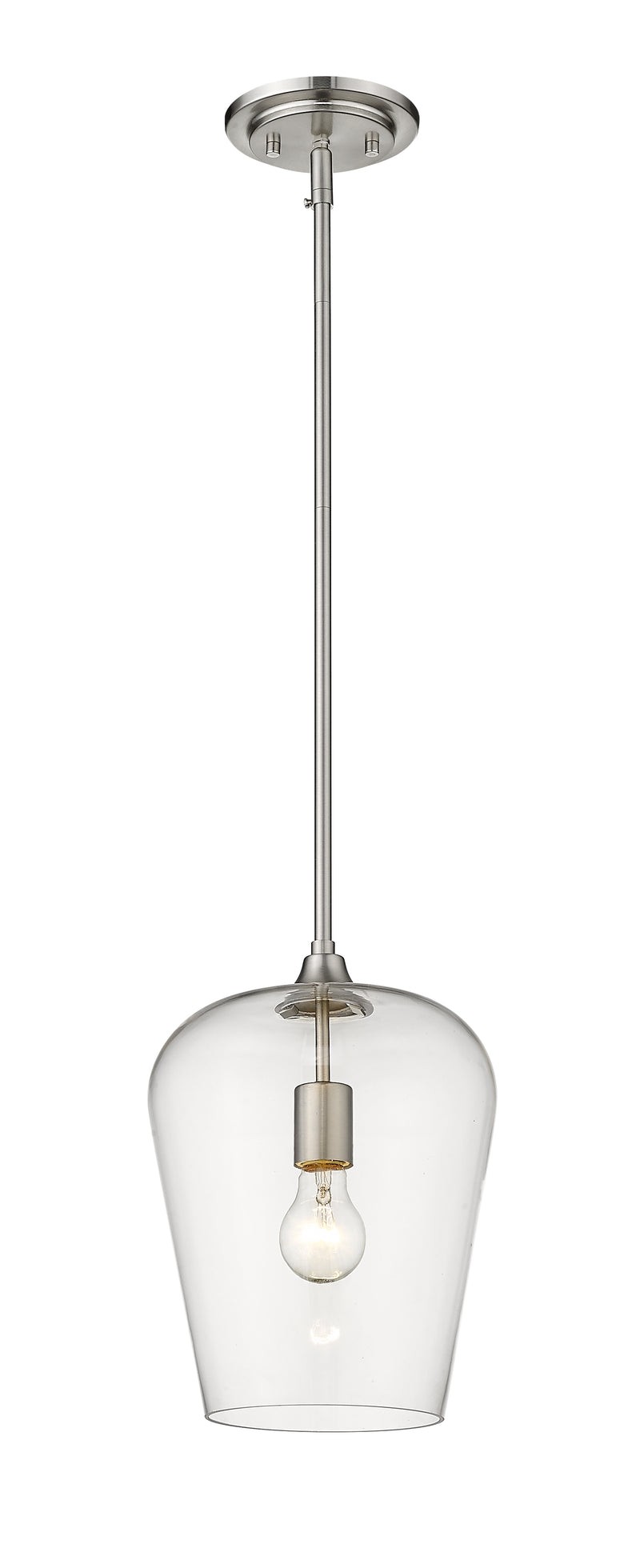 Joliet 1 Light 9" Pendant in Brushed Nickel