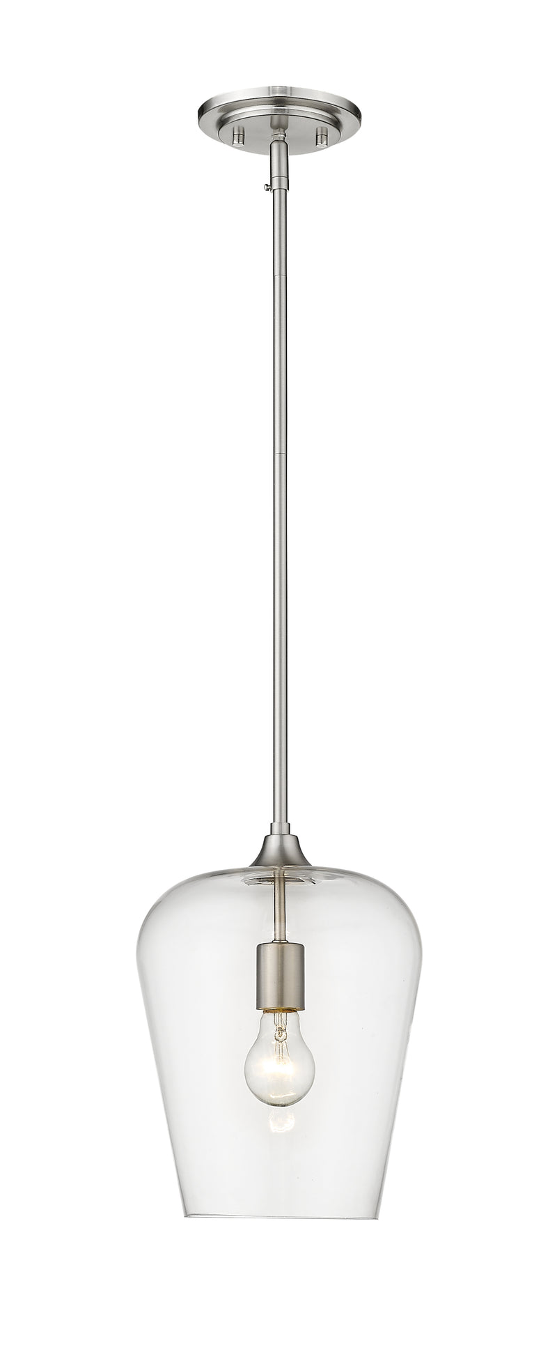 Joliet 1 Light 9" Pendant in Brushed Nickel