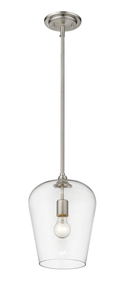 Joliet 1 Light 9" Pendant in Brushed Nickel