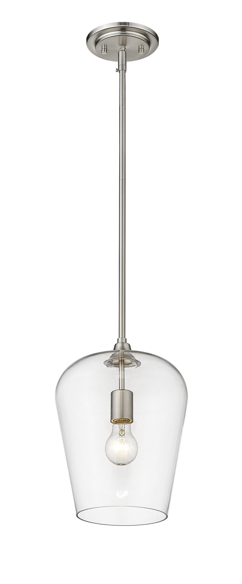 Joliet 1 Light 9" Pendant in Brushed Nickel