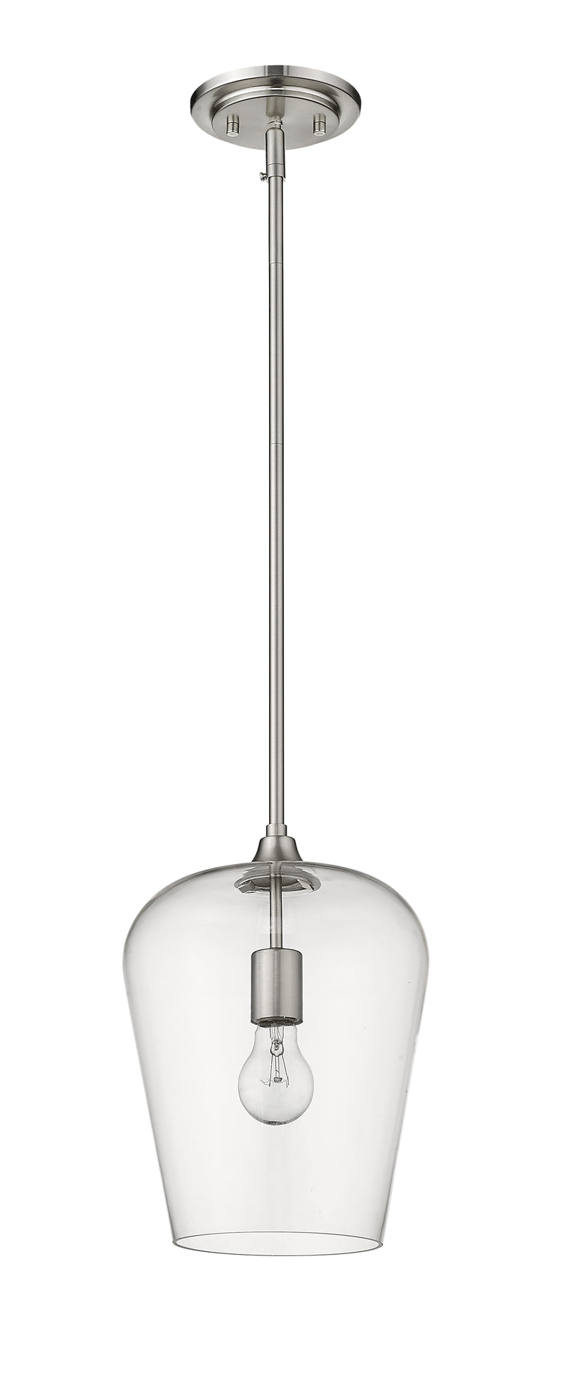 Joliet 1 Light 9" Pendant in Brushed Nickel