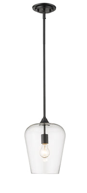 Joliet 1 Light 9" Pendant in Matte Black
