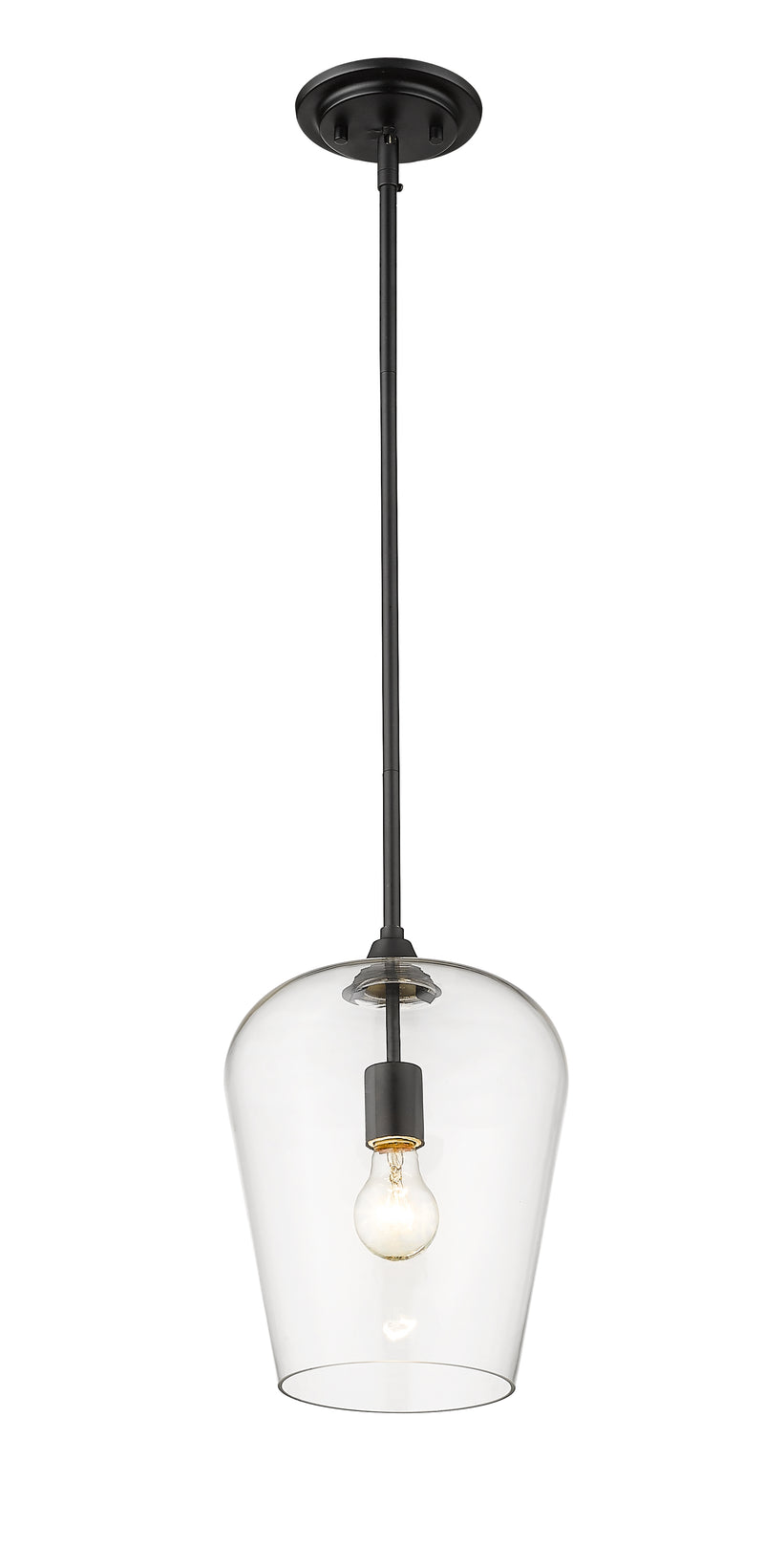 Joliet 1 Light 9" Pendant in Matte Black