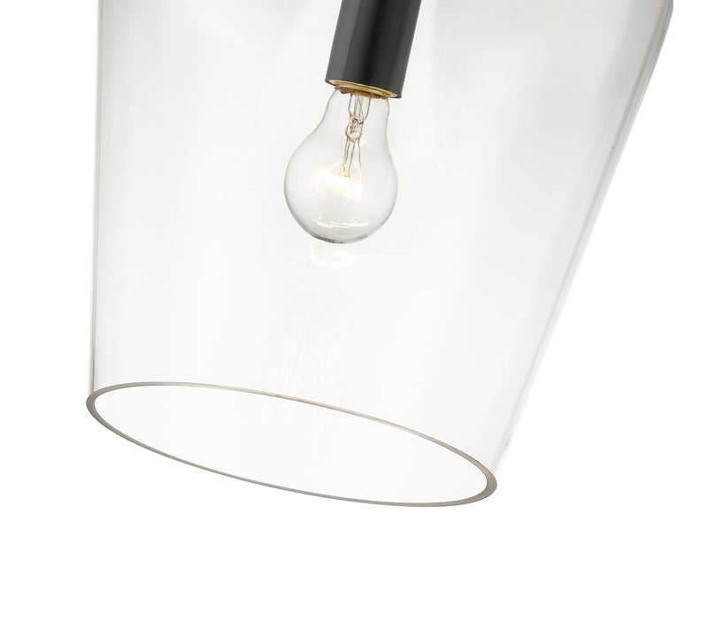 Joliet 1 Light 9" Pendant in Matte Black