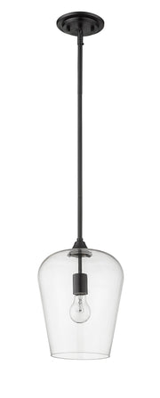Joliet 1 Light 9" Pendant in Matte Black