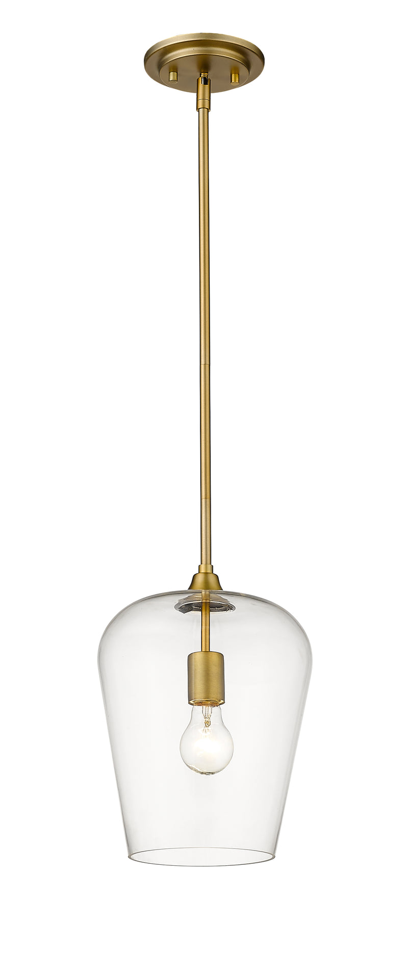 Joliet 1 Light 9" Pendant in Olde Brass