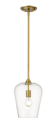Joliet 1 Light 9" Pendant in Olde Brass